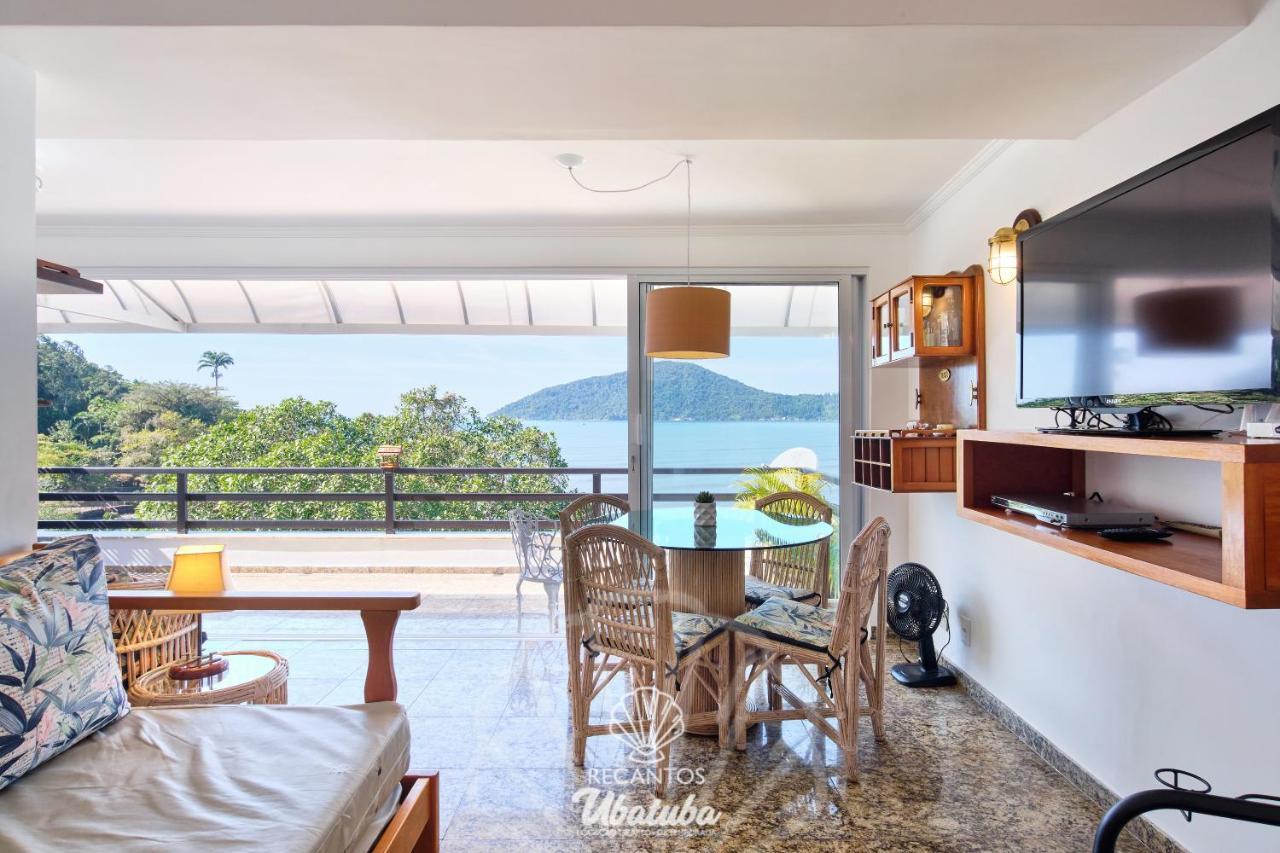 Frente Pro Mar, Linda Vista, Com Piscina E 2 Suites, No Centro De Ubatuba, Recanto 4 Apartamento