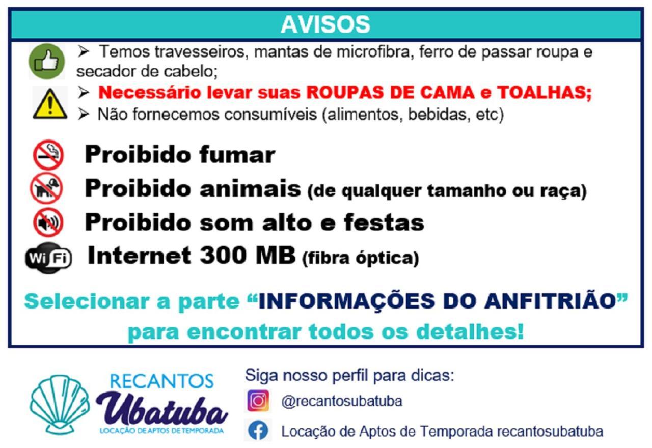 Apartamento Frente Pro Mar, Linda Vista, Com Piscina E 2 Suites, No Centro De Ubatuba, Recanto 4 Ubatuba